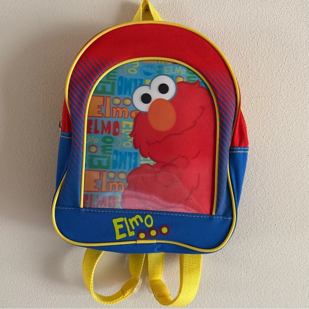 Elmo Sesame Street Toddler Youth Mini 11” Backpack w/ Lenticular Print 3-D Front